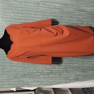 Miusol Orange Dress with Elegant Design